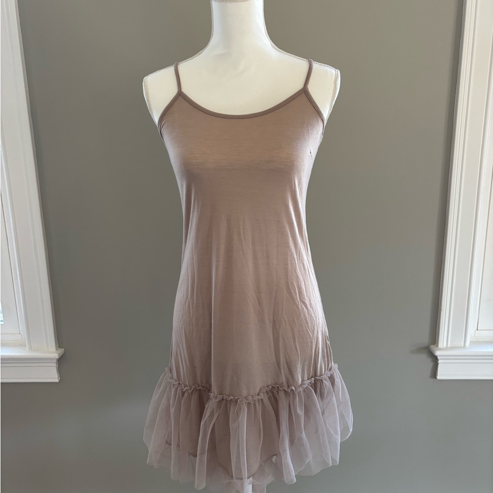 Mystree brand taupe dress. Size medium